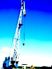 River floating crane