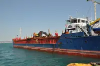 74.94m Cargo Vessel - Self-Discharger Volvo Excavator