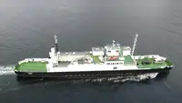 RO -RO Car Ferry with 300 tonn deck cargo